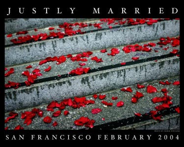 justly married poster